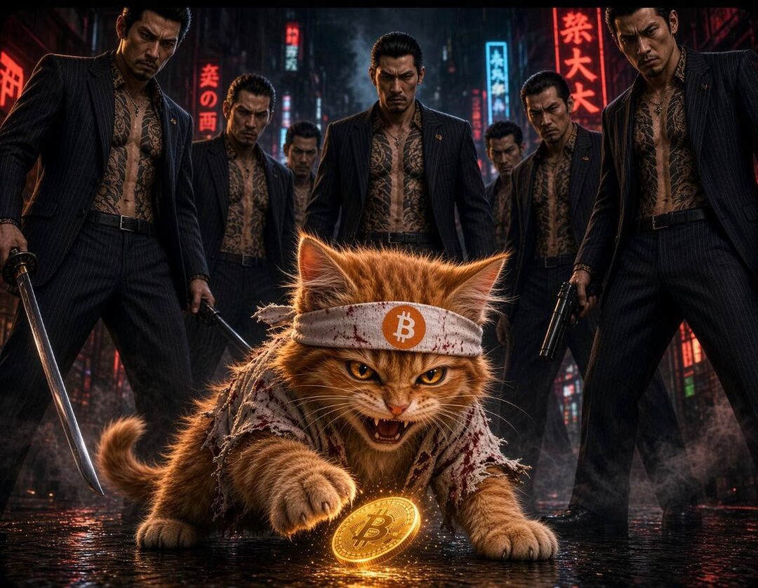 Buy The Cat meme — cats in the matrix rain