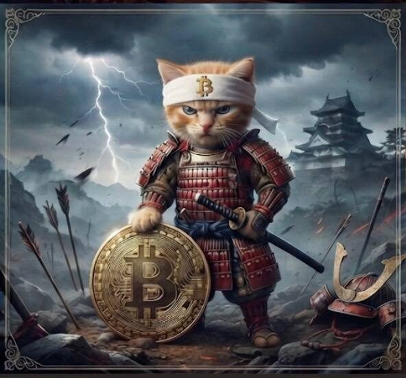 Buy The Cat meme — armored warrior cat
